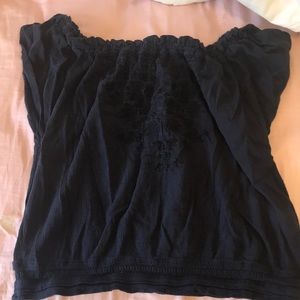 Navy Blue off the shoulder blouse
